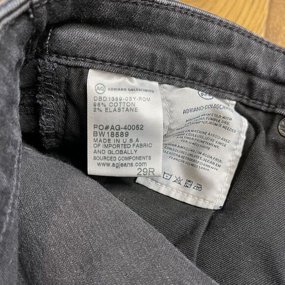 Adriano Goldschmied AG The Legging Ankle Super Skinny Black Denim Distressed 29 - Picture 7 of 7